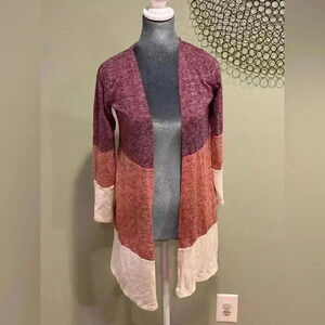 Set- Multicolor drape sweater 2 piece set with tank top - Girls XL 16